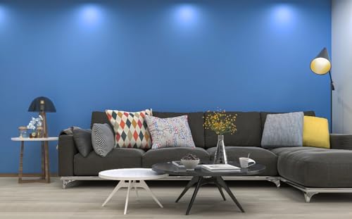 15.7" x 394" Blue Contact Paper Peel and Stick Wallpaper - Image 4