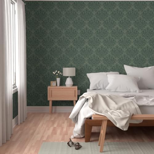 Spoonflower Modern Victorian Peel and Stick Wallpaper - Image 5