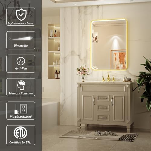 20X28 Inch LED Bathroom Mirror, 3 Color - Image 2