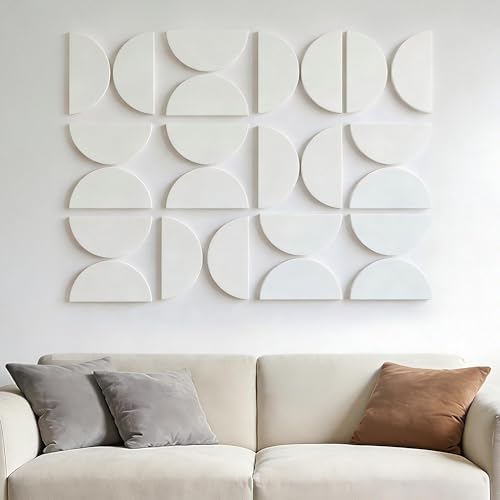 Half Circles 3D Wall Panels, Wall Decor Accents, Geometric Art, Large Wall Art by Unknown