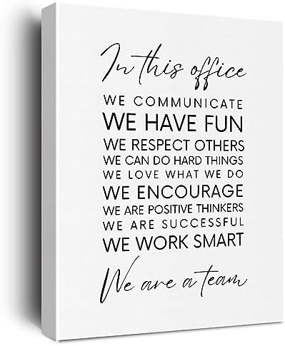 Positive Canvas Wall Art Framed Therapy Office Decor Mental Health Gifts by NISTOMISU