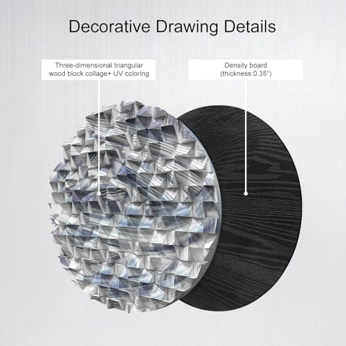 LIUZEYUE - Abstract Blue Line Wood Wall Art, Modern Minimalist Wall Decor - Image 4