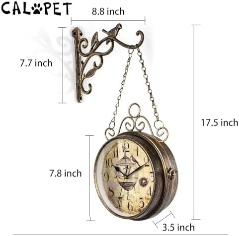 Retro Rust Wall Clock - Image 4