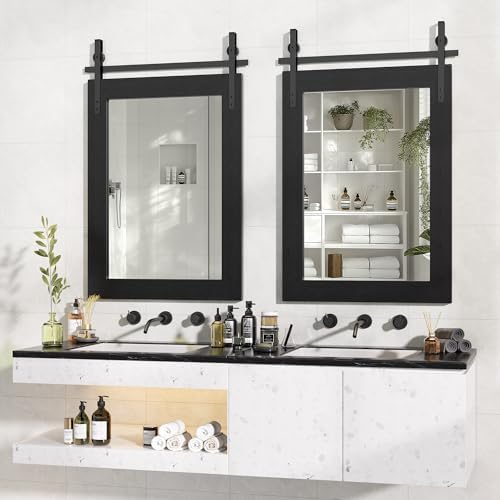 Hasipu Farmhouse Bathroom Mirror - Image 4