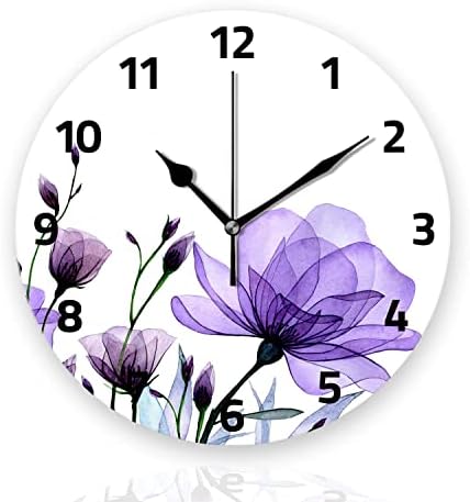 Battery Operated Wall Clocks 12 Inch, Silent Home Decor by Tiawutal