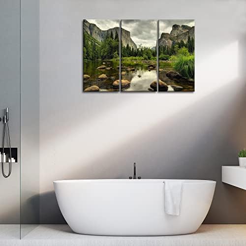 Yosemite Wall Art Nature National Park Canvas Lake Mountain Picture Print - Image 5