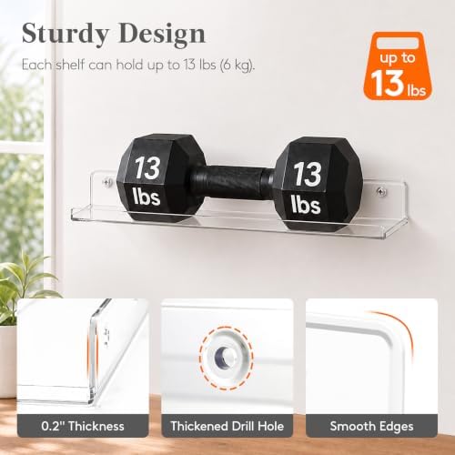Lifewit Acrylic Floating Shelves - Image 4