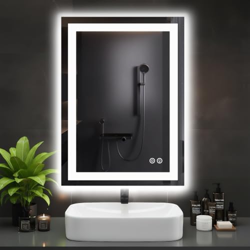 DUMOS 24.1"x32.1" LED Bathroom Mirror, Bathroom Vanity Mirror by DumosLifestyle