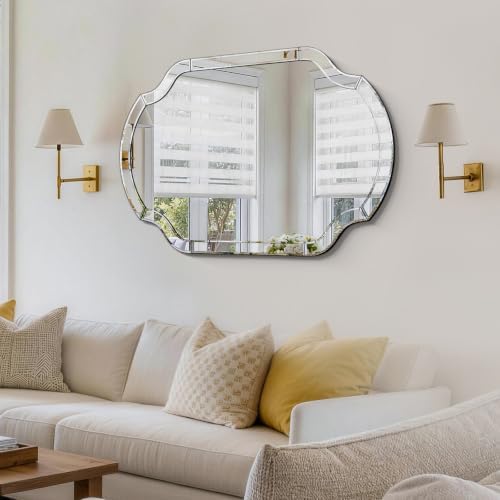 47" x 32" Large Wall Mirrors for Living Room, Modern Elegant Decorative Mirror - Image 5
