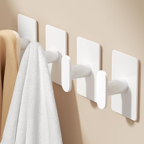 pickpiff Adhesive Towel Hooks: 20LB Extra Strong Wall Hanger by pickpiff