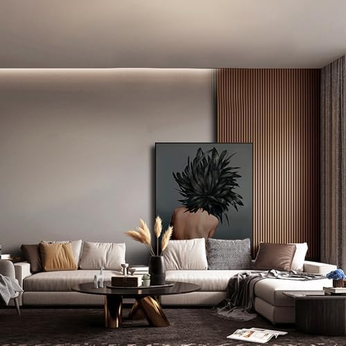 RITOLLO Wood Panels for Wall, Acoustic Wall Panels 92.5 x 11 in, 4 Pack - Image 6