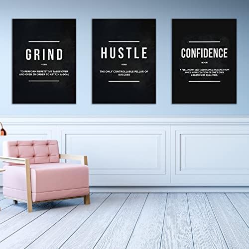 Yetaryy Motivational Poster Inspirational Wall Art 3 Pieces Canvas Painting - Image 3