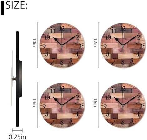 Non-Ticking Silent Wall Clocks Battery Operated Personalized Decor Clock - Image 2