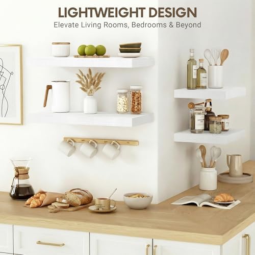 Vivelove 10 in Deep Floating Shelves 16” Set of 2 - Image 5