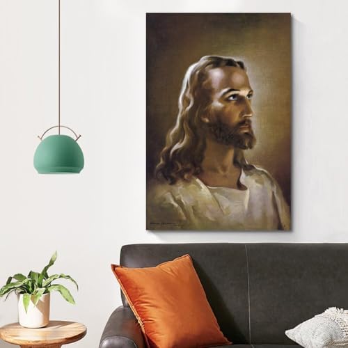 Warner Sallman Head of Christ Jesus Painter Work Posters Modern Classroom - Image 4