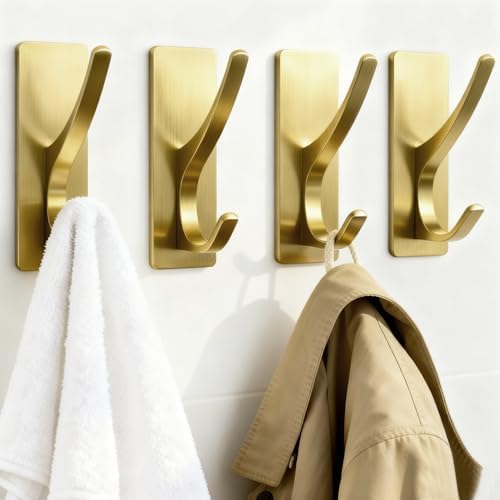 pickpiff Brush Gold Self-Adhesive Hook, 13LB Hanger by pickpiff