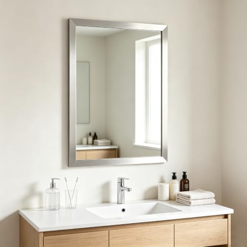 Bathroom Mirror for Over Sink 36x24 Inch Rectangular Wall Mirror by Ruomeng