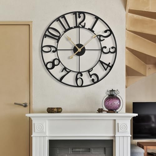 1st owned Wall Clock 24 Inch Round Large Indoor Wall Clocks Battery Operated - Image 4