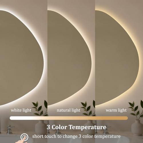 HOMECOOKIN LED Irregular Bathroom Mirror - Image 5