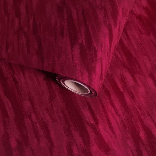 Dark Red Velvet Fabric Felt for Dresser Jewelry Boxes Self Adhesive Drawer by VaryFloral