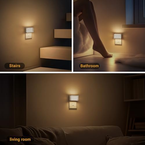 JandCase LED Night Light, Night Lights Plug into Wall Dusk to Dawn Sensor - Image 5
