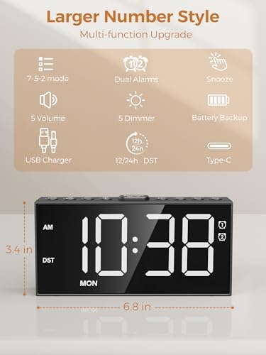 Digital Alarm Clock for Bedroom - Image 7