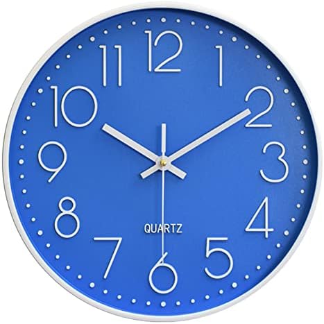 Large Digital Wall Clock 12 Inch Simple Silent Wall Clocks Decorative Clock by Preciser