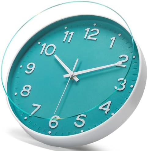 MEIRED Wall Clock 12 Inch Silent Non Ticking Battery Operated Round Wall Clock - Image 3