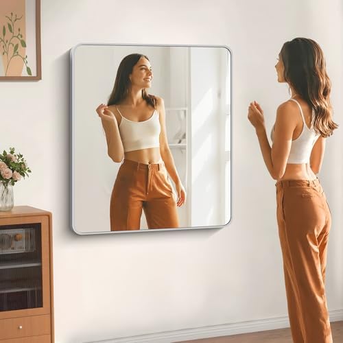 DESBING 40" x 36"Bathroom Mirror, Decorative Rectangular Vanity Mirror - Image 3