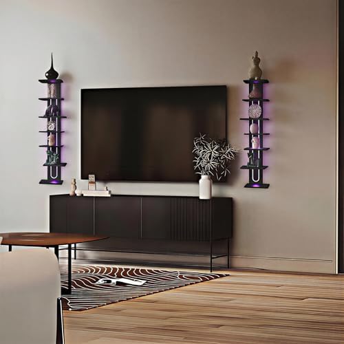 Homaterial 7-Tier Floating Wall Shelves - Image 6