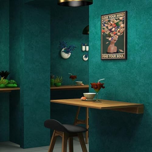 Vintage Lose Your Mind Find Your Soul Posters Room Aesthetics Dark Green - Image 5