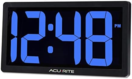 AcuRite 10" Blue LED Digital Clock - Image 2