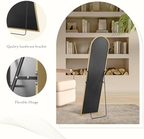 Arched Mirror Full Length, Upgraded 16"x59" Body Wall Mirrors - Image 4