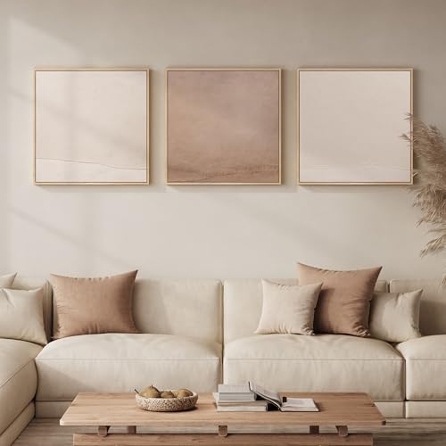 Large Framed Minimalist Abstract Wall Art by Cuspin