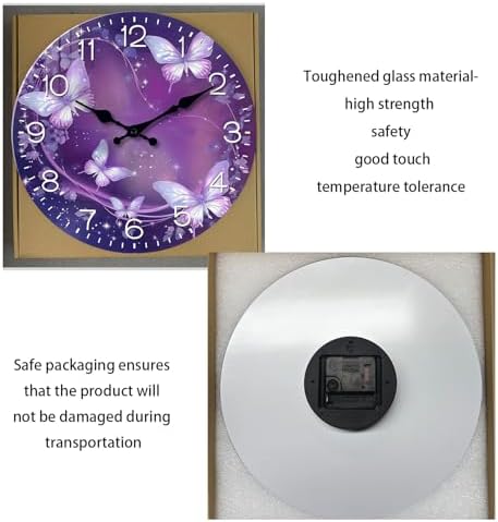 Purple Wall Clocks Battery Operated 20 Inch - Image 7