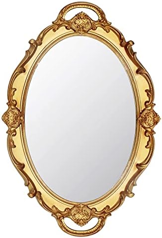 Eaoundm 14.5 x 10 inchs Smallest Oval Antique Mirror by Eaoundm
