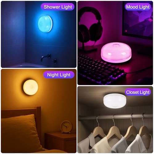 4-Pack Waterproof Shower Light No Wiring, Rechargeable Shower Lamp - Image 7