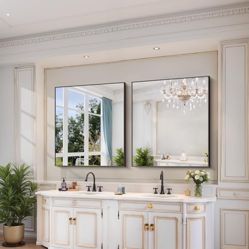 YIROMAN Bathroom Mirror 36"x42", Rectangular Vanity Mirror - Image 3