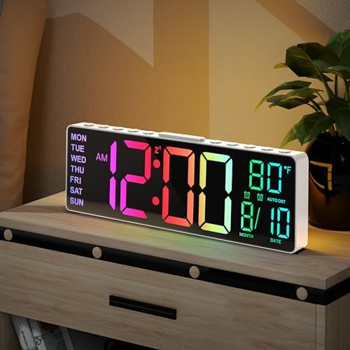 JALL 10.5'' Large Digital Alarm Clock by JALL