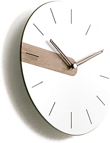 Stephanie Imports Modern Minimalist Exposed Wood Silent Wall Clock - Image 2
