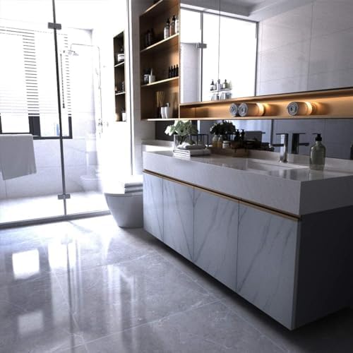 Large White Marble Wallpaper Peel Stick Countertops Granite Conatact Paper - Image 5