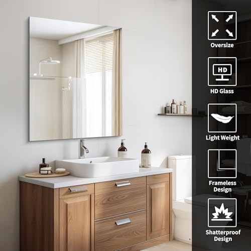 CILIBER Frameless Mirror, 30x36 Mirrors - Image 3