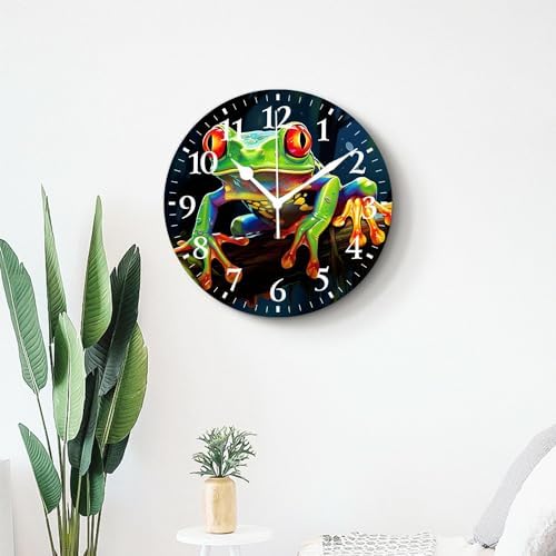 Personalized Analog Clock Non-Ticking Silent Wall Clocks Battery Operated Clocks - Image 4