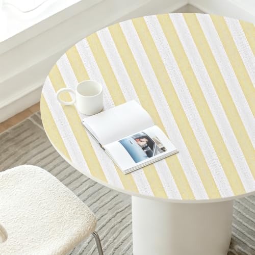 Yellow White Peel and Stick Wallpaper 15.7"x118" Modern Stripe Wallpaper - Image 5