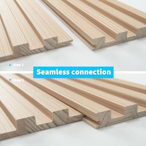 Art3d 108 x 5.7 Inch Slat Wood Wall Paneling - Image 6