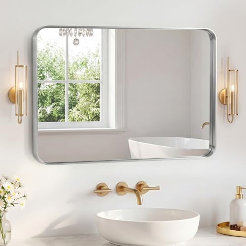Sweetcrispy Bathroom Mirror 40x30 Inch, Vanity Mirror by Sweetcrispy