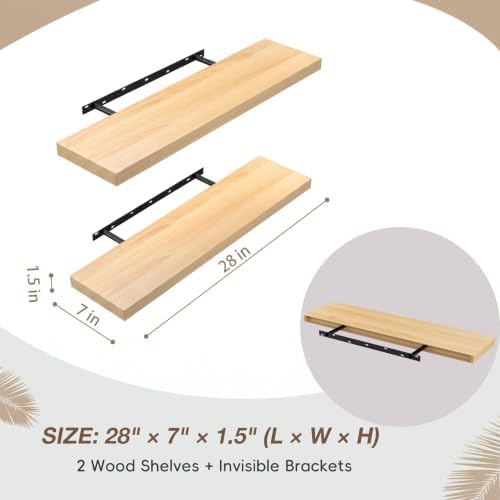 Lufia Floating Wall Shelves, MDF - Image 2