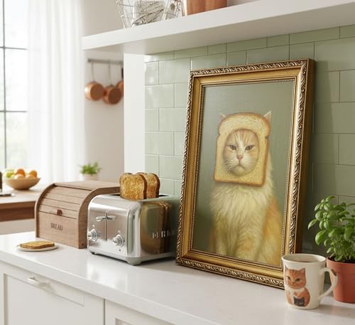 Vintage Gold Framed-Eclectic Cat - Image 5