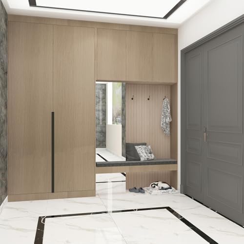 Extra Wide Contact Paper Wood Grain Brown Beige Wood Textured Wallpaper - Image 5