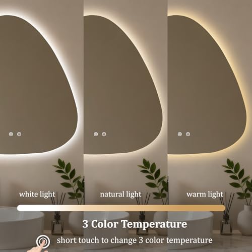 HOMECOOKIN LED Irregular Bathroom Mirror - Image 5